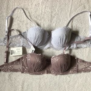 Bundle of 2 bras NWT strapless adjustable